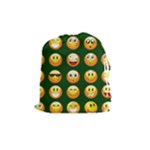 hunter green Emoji Drawstring Pouch (Medium)