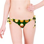 hunter green Emoji Bikini Bottom