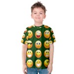 hunter green Emoji Kid s Cotton Tee