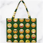 hunter green Emoji Mini Tote Bag