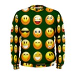 hunter green Emoji Men s Sweatshirt