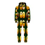 hunter green Emoji Hooded Jumpsuit (Kids)