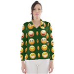 hunter green Emoji Wind Breaker (Women)