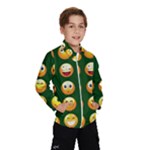 hunter green Emoji Wind Breaker (Kids)