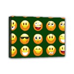 hunter green Emoji Mini Canvas 7  x 5  (Stretched)