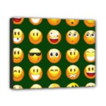 hunter green Emoji Canvas 10  x 8  (Stretched)