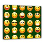 hunter green Emoji Canvas 24  x 20  (Stretched)