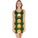 hunter green Emoji Bodycon Dress