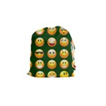 hunter green Emoji Drawstring Pouch (Small)