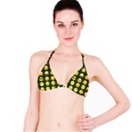 hunter green Emoji Bikini Top