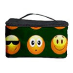 hunter green Emoji Cosmetic Storage Case