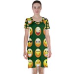 hunter green Emoji Short Sleeve Nightdress