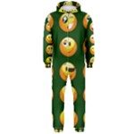 hunter green Emoji Hooded Jumpsuit (Men)