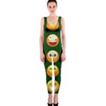 hunter green Emoji OnePiece Catsuit