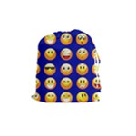 dark blue Emoji Drawstring Pouch (Medium)