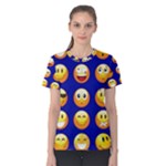 dark blue Emoji Women s Cotton Tee