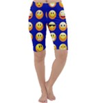 dark blue Emoji Cropped Leggings 