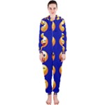 dark blue Emoji Hooded Jumpsuit (Ladies)