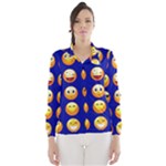 dark blue Emoji Wind Breaker (Women)