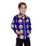 dark blue Emoji Wind Breaker (Kids)