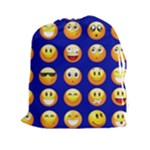 dark blue Emoji Drawstring Pouch (XXL)