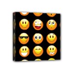 black Emojis Mini Canvas 4  x 4  (Stretched)