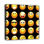 black Emojis Mini Canvas 8  x 8  (Stretched)