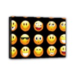 black Emojis Mini Canvas 7  x 5  (Stretched)