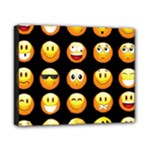 black Emojis Canvas 10  x 8  (Stretched)