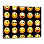 black Emojis Canvas 20  x 16  (Stretched)