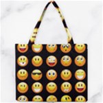 black Emojis Mini Tote Bag