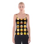 black Emojis Spaghetti Strap Top