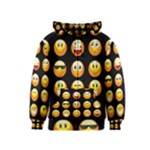 black Emojis Kids  Zipper Hoodie