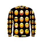 black Emojis Kids  Sweatshirt