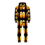 black Emojis Hooded Jumpsuit (Kids)