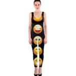 black Emojis OnePiece Catsuit