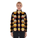 black Emojis Winter Jacket