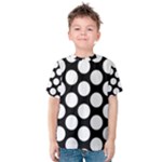 Black And White Polkadot Kid s Cotton Tee