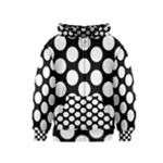 Black And White Polkadot Kids  Zipper Hoodie