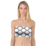 Grey Polkadot Bandeau Top