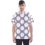 Grey Polkadot Men s Sport Mesh Tee