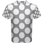 Grey Polkadot Men s Cotton Tee