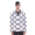 Grey Polkadot Hooded Wind Breaker (Men)