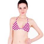 Pink Polkadot Bikini Top