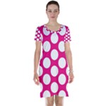 Pink Polkadot Short Sleeve Nightdress