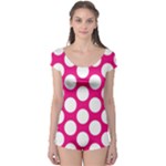 Pink Polkadot Boyleg Leotard (Ladies)