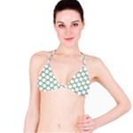 Jade Green Polkadot Bikini Top