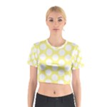 Yellow Polkadot Cotton Crop Top