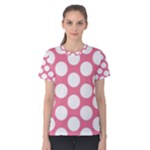 Pink Polkadot Women s Cotton Tee