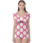 Pink Polkadot Boyleg Leotard (Ladies)